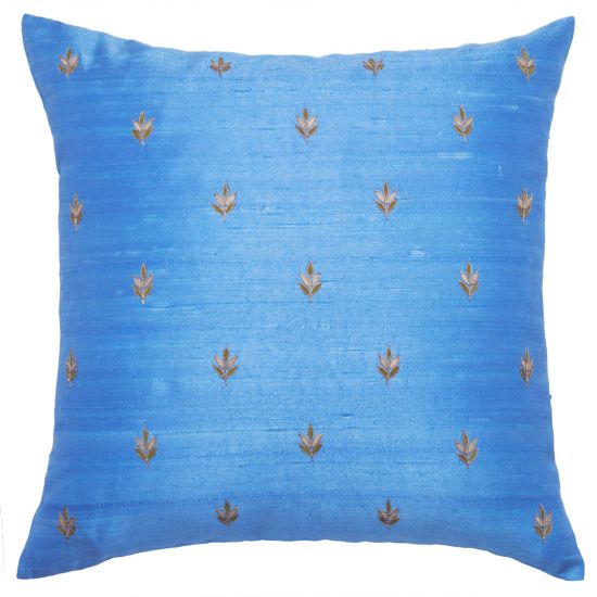 Neem Pillow Cover - Deep Sky Blue